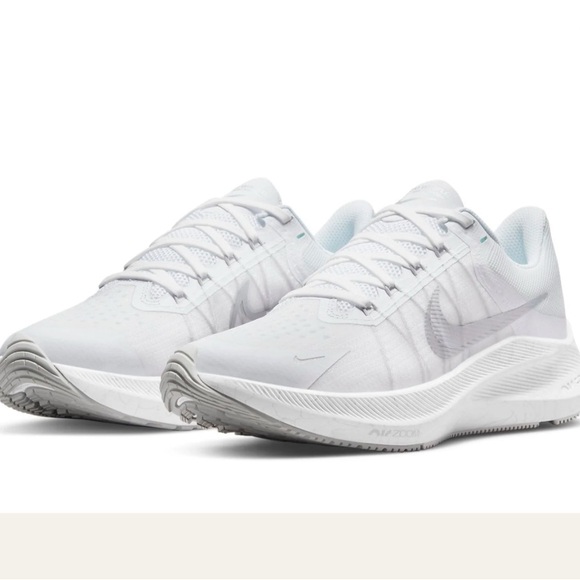 Nike Shoes - Nike Air Zoom Winflo in 'White Metallic Silver' - Women’s